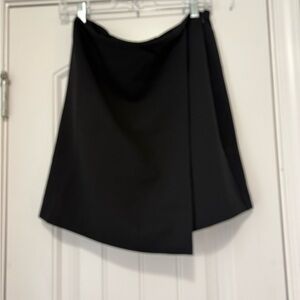 LOFT Asymmetrical Black Skirt